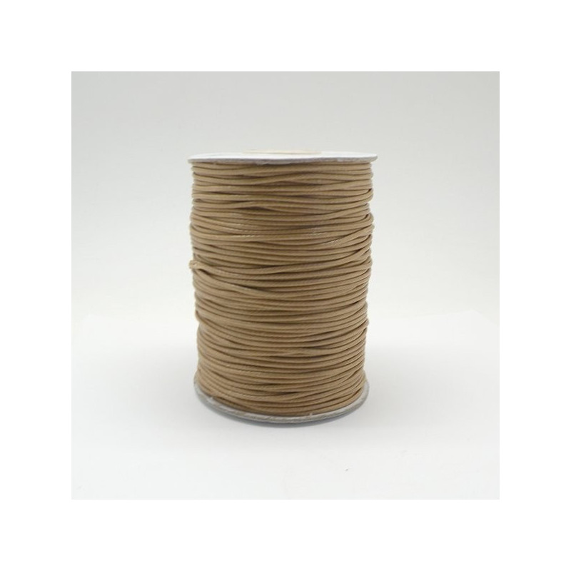 Cordón algodón encerado 1,5mm. Beige Cordón algodón encerado 1,5mm. Beige