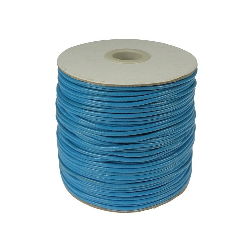 Cordón algodón encerado 2 mm. Turquesa Cordón algodón encerado 2 mm. Turquesa