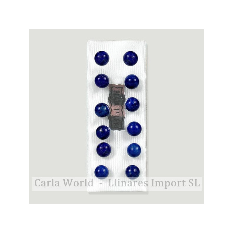 LAPISLAZULI. Pendientes plata bola 6mm LAPISLAZULI. Pendientes plata bola 6mm