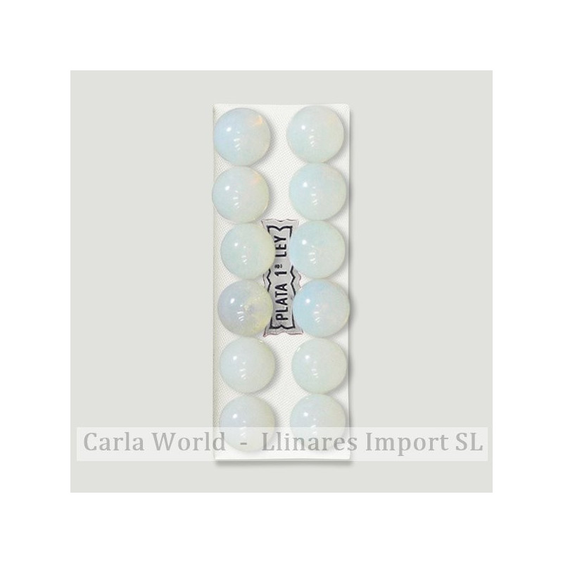 Pendientes plata bola 10mm. Opalo Pendientes plata bola 10mm. Opalo