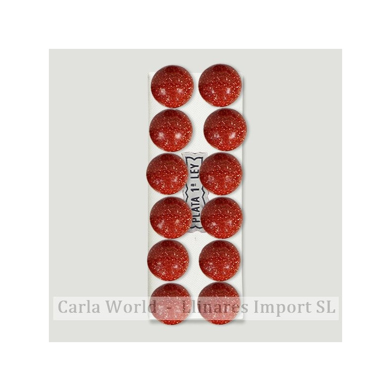 Pendientes plata bola 10mm. Aventurina Oro Pendientes plata bola 10mm. Aventurina Oro