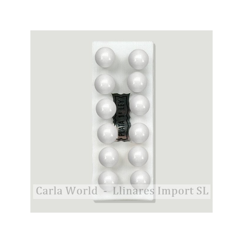 Pendientes plata bola 8mm. Jade blanco Pendientes plata bola 8mm. Jade blanco