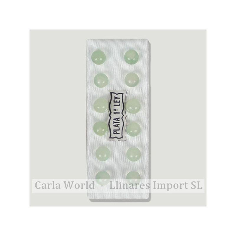 Pendientes plata bola 6mm. Jade Claro Pendientes plata bola 6mm. Jade Claro