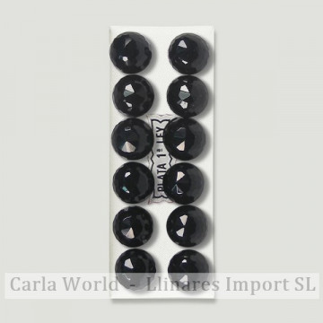 Pendientes plata bola faceta 10mm. Onix