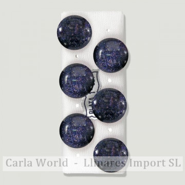 AVENTURINA ORO AZUL. Pendientes plata Cabujón 14mm