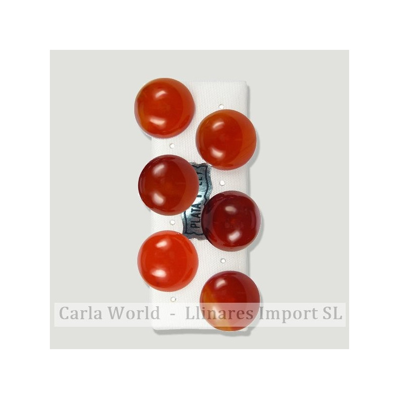 ÁGATA CARNEOLA. Pendientes plata Cabujón 16mm ÁGATA CARNEOLA. Pendientes plata Cabujón 16mm