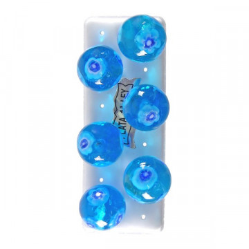 Ptes murano, bola, 14mm, azul claro