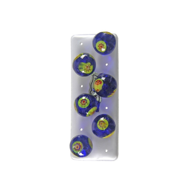 Ptes murano, bola, 14mm, azul oscuro Ptes murano, bola, 14mm, azul oscuro
