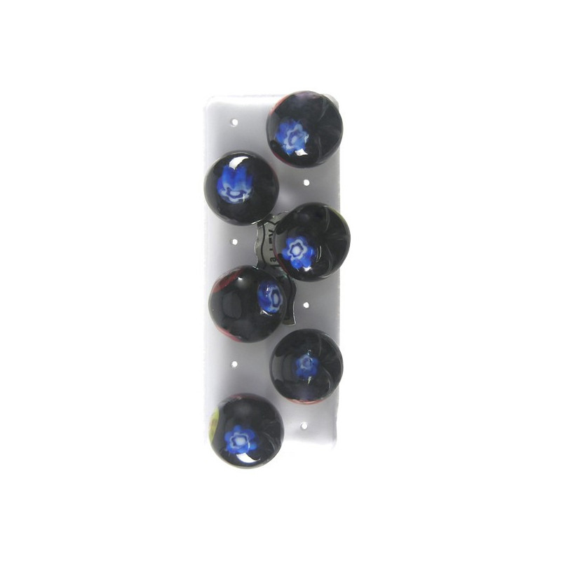 Ptes murano, bola, 14mm, negro amarillo Ptes murano, bola, 14mm, negro amarillo