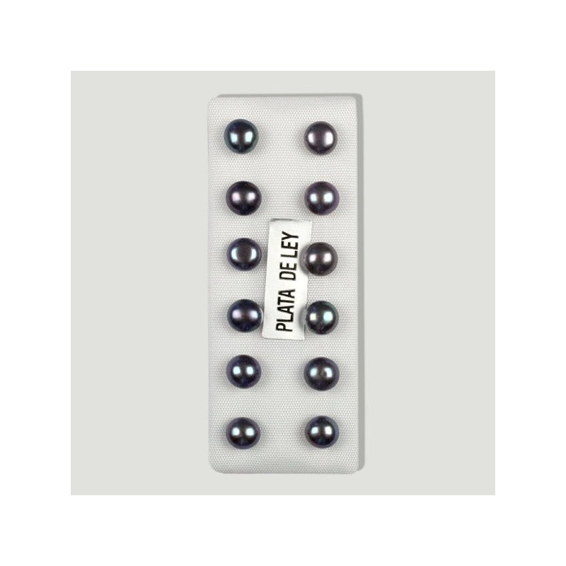 Pendientes perla gris. 5/6mm Pendientes perla gris. 5/6mm