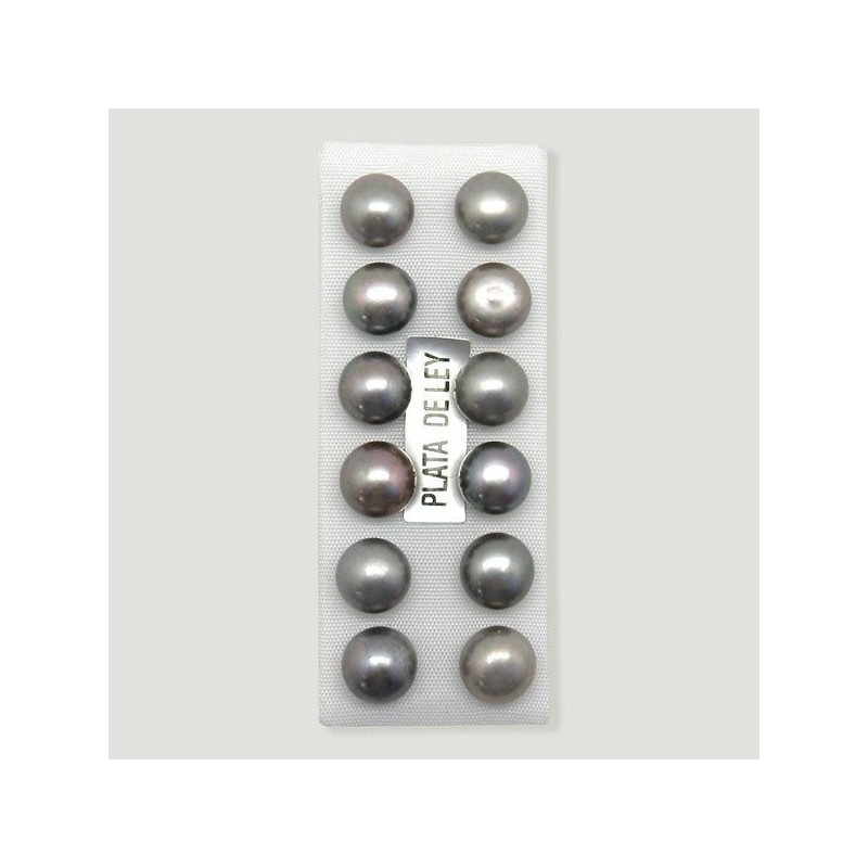 Pendiente perla gris. 8-9mm Pendiente perla gris. 8-9mm