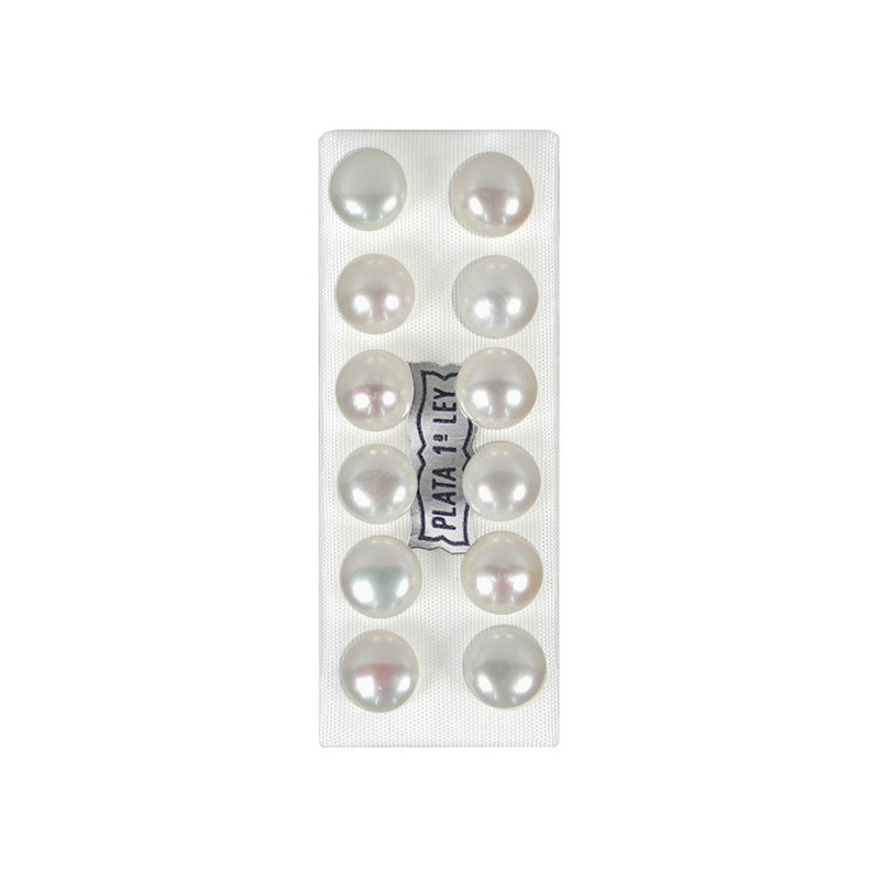 Pendiente perla bca color, boton, 8 9mm Pendiente perla bca color, boton, 8 9mm