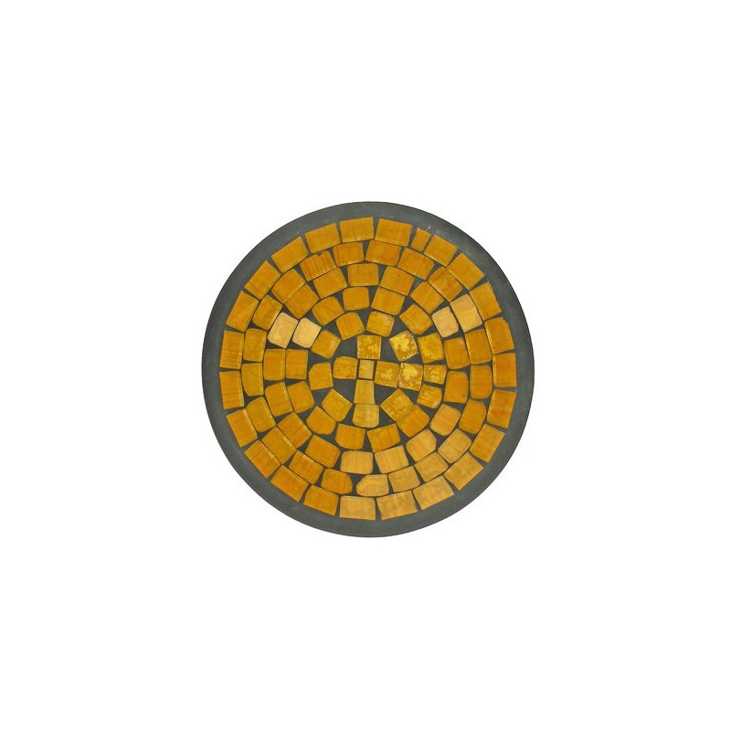 Bowl terracota negro y amarillo 40cm Bowl terracota negro y amarillo 40cm