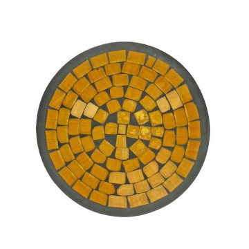 Bowl terracota negro y amarillo 50cm