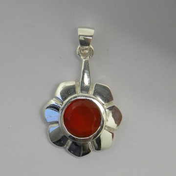 CHAKRA. Colgante PLATA. Flor