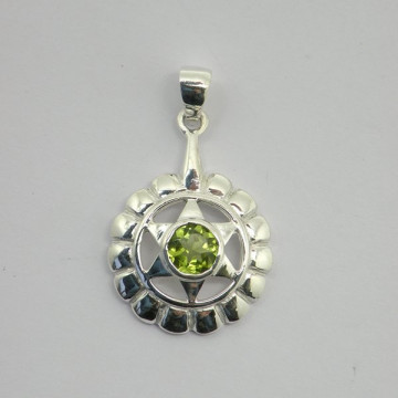 CHAKRA. Colgante PLATA Rosa Vientos