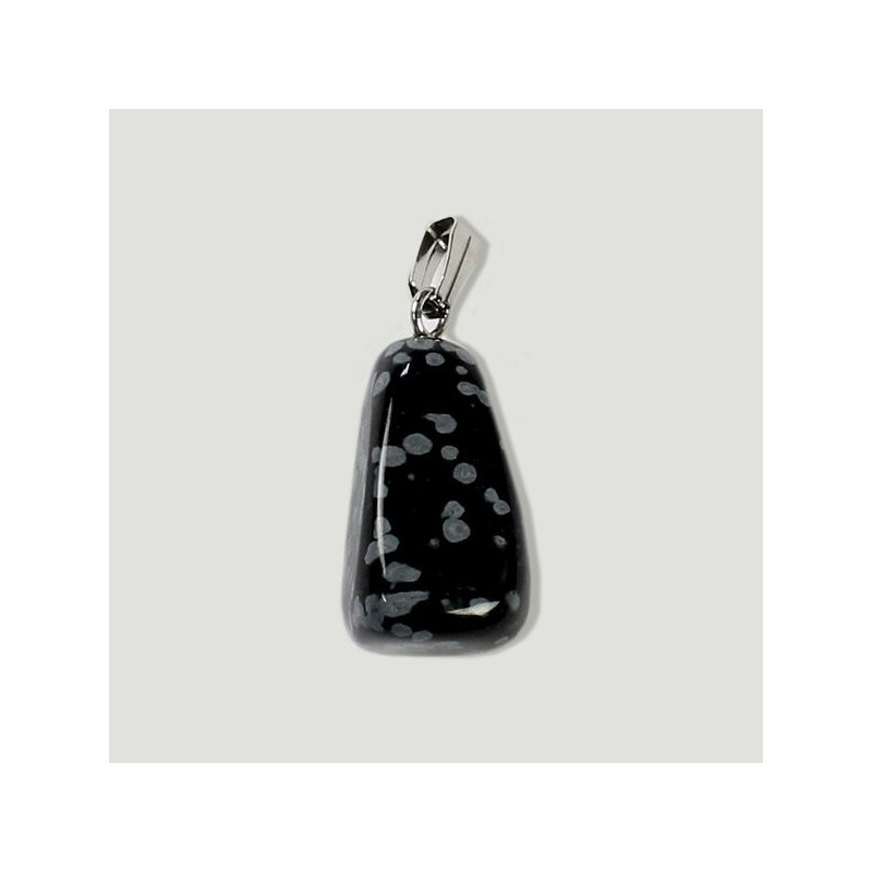 Colgante Obsidiana Nevada con capuchon plateado Colgante Obsidiana Nevada con capuchon plateado