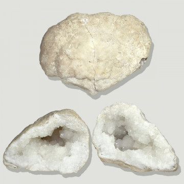 Geoda cuarzo (pareja) - Marruecos. Caja 4. mediana
