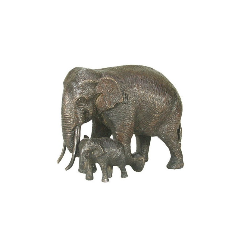 Elefante laton c/hijo 20cm Elefante laton c/hijo 20cm