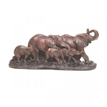 Familia elefante laton mod01 12x27cm