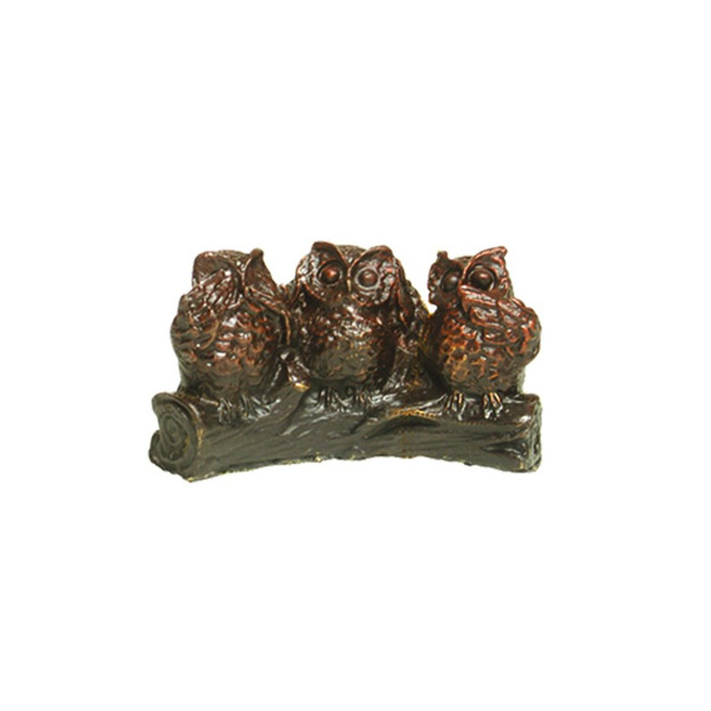 Buhos laton negro 6x10cm Buhos laton negro 6x10cm