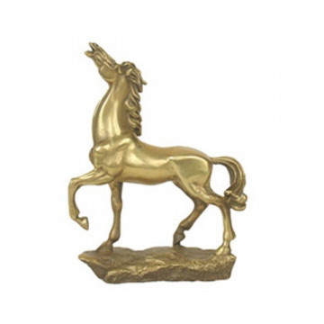 Caballo laton trotando 17x13cm