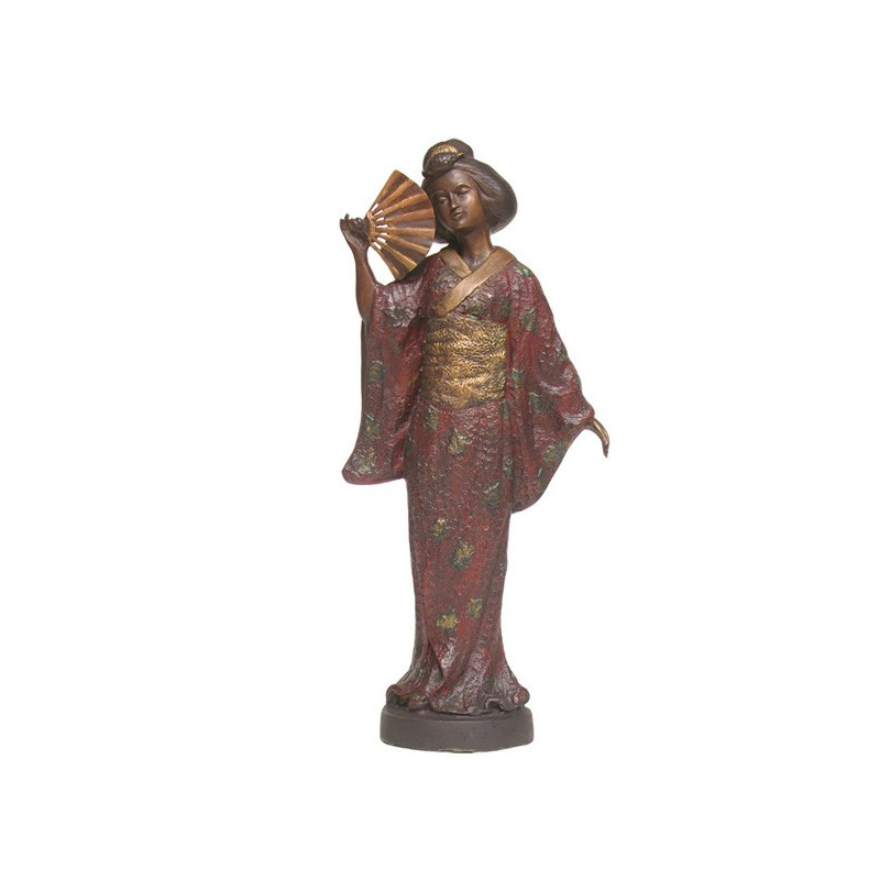 Japonesa laton c/abanico 58cm Japonesa laton c/abanico 58cm