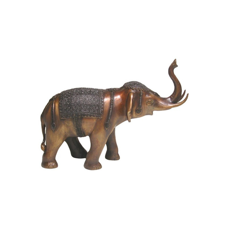 Elefante laton marron 25x40cm Elefante laton marron 25x40cm