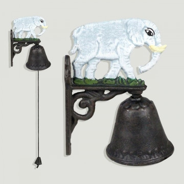 Campana hierro. Modelo elefante