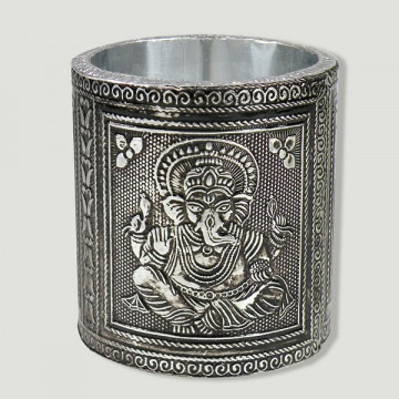 Lapicero metal Ganesha red 10x8cm