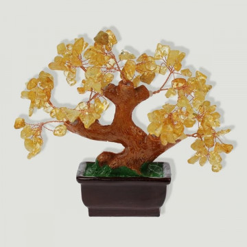 Bonsai Cuarzo Citrino pequeño 15cm aprx