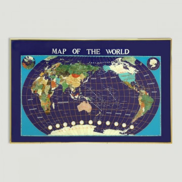 Mapa mundo lapislazuli 960mm