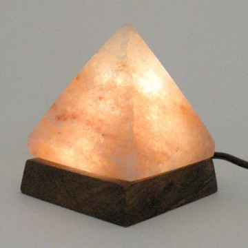 Lampara Piramide sal rosa luz blanca USB