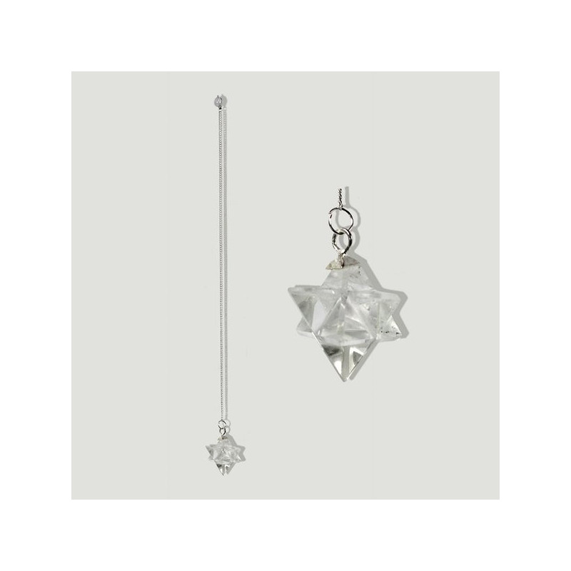 Pendulo Merkaba Cristal Roca Pendulo Merkaba Cristal Roca