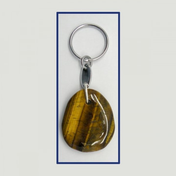 Llavero con mineral. GEMINIS - Ojo de Tigre