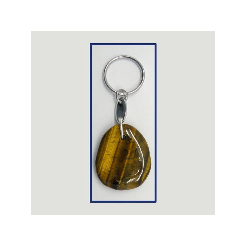 Llavero con mineral. GEMINIS - Ojo de Tigre Llavero con mineral. GEMINIS - Ojo de Tigre