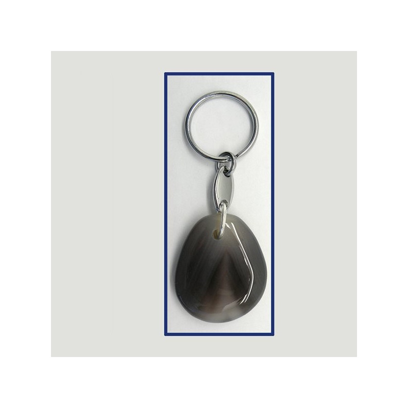 Llavero con mineral. LIBRA - Ágata Bandeada Llavero con mineral. LIBRA - Ágata Bandeada