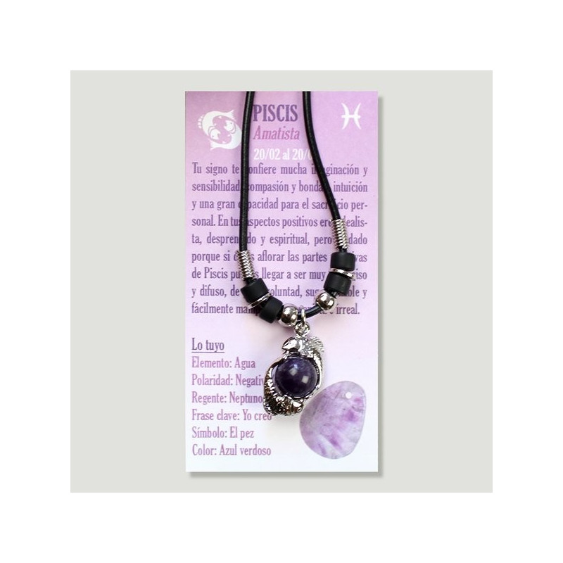 Colgante Silver plated. PISCIS - Amatista Colgante Silver plated. PISCIS - Amatista