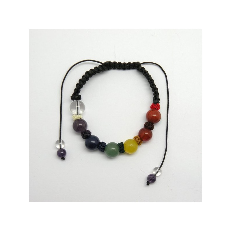 CHAKRA. Pulsera cordón macramé con nudos colores. CHAKRA. Pulsera cordón macramé con nudos colores.