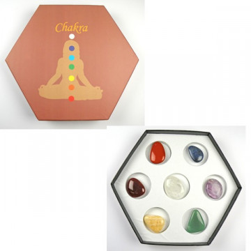 Chakras. Rodados planos en estuche carton