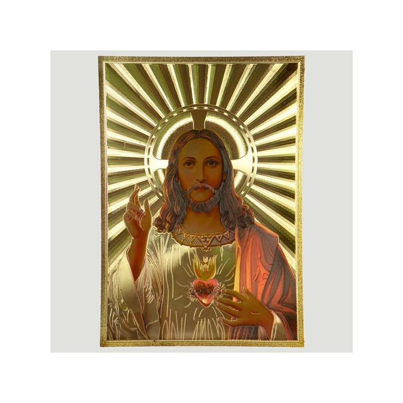 Lamina dorada Sagrado Corazón A. 30x40cm Lamina dorada Sagrado Corazón A. 30x40cm