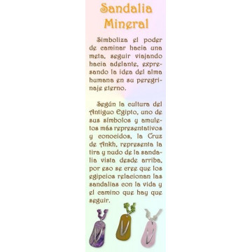 SANDALIA. Colgante con cordón. Aventurina verde cl