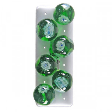 Ptes murano, bola, 14mm, verde