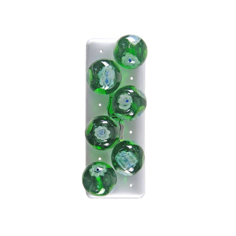 Ptes murano, bola, 14mm, verde Ptes murano, bola, 14mm, verde
