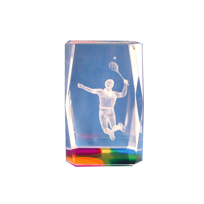 Cubo crist.color 5x5x8cm tenis Cubo crist.color 5x5x8cm tenis