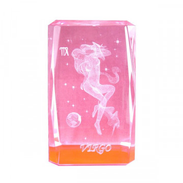 Cubo cristal color 5x5x8cm Virgo