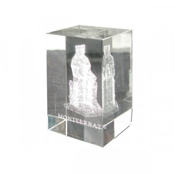 Cubo cristal rec. 5x8cm Montserrat
