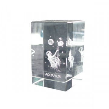 Cubo cristal reconst. 5x8cm Aquario