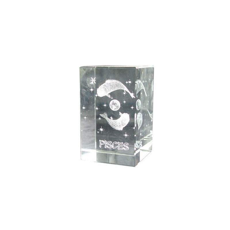 Cubo cristal reconst. 5x8cm Piscis Cubo cristal reconst. 5x8cm Piscis
