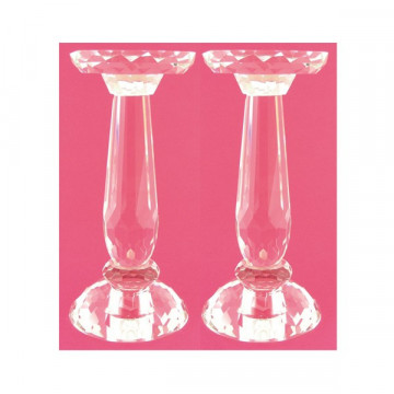 Pareja candelabro vidrio mod 02 16cm